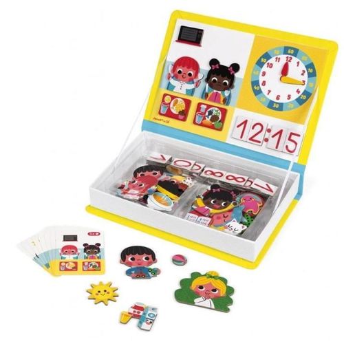 купить Настольная игра Janod J02724 Joc magnetic educativ Learn to Tell the Time в Кишинёве 