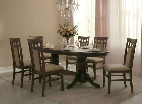 cumpără Masă Fabrik Home Elegance овальный 1600-2800x770x1000 Орех (раскладной) în Chișinău 