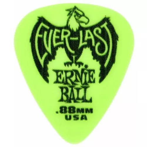 cumpără Accesoriu p/u instrumente muzicale Ernie Ball Everlast Pick Green 0.88 mm 12 Pack - Pene pentru Chitară în Chișinău 