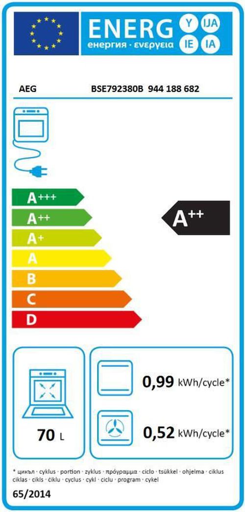 cumpără Cuptor electric încorporabil AEG BSE792380B în Chișinău 