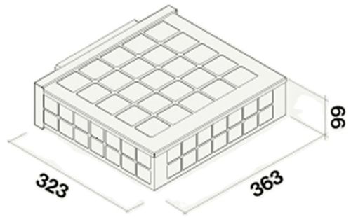 купить Фильтр для вытяжки Falmec FILTERS FOR UNDER CABINET CHARCOAL-ZEOLITE UNIT (kacl.930) в Кишинёве 