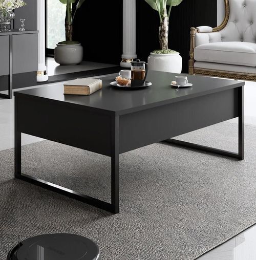 купить Журнальный столик Trendy Lux, Antracit, Negru 90x40x60cm в Кишинёве 