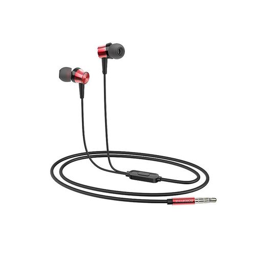 cumpără Borofone BM52 red (728913) Revering wired earphones with microphone, Speaker outer diameter 9MM, cable length 1.2m, Microphone în Chișinău 