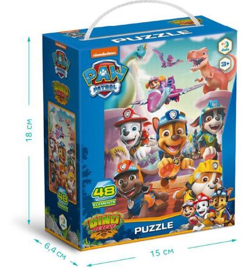 купить Головоломка Dodo 200525 Puzzle Salvarea dinozaurului, seria Paw Patrol, 48el в Кишинёве 