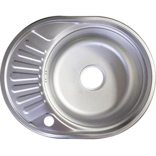 cumpără Chiuvetă bucătărie Rubano HD6044D incastrabila 570x450x180mm. (dreapta),inox, decor-0,8mm în Chișinău 