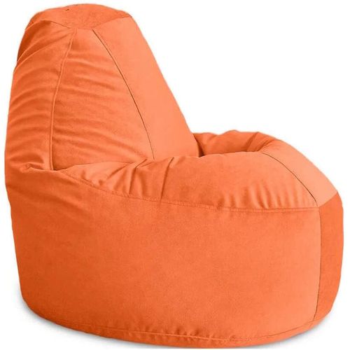 cumpără Fotoliu BeanBag BeanBag BM5896, Velur de lux, XL, Portocaliu în Chișinău 