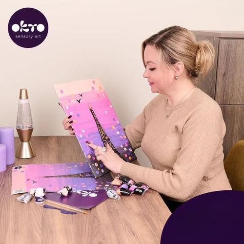 cumpără Set de creație Okto 10043 Tablou 3D cu plastilină ușoară 30x40сm, Paris în Chișinău 