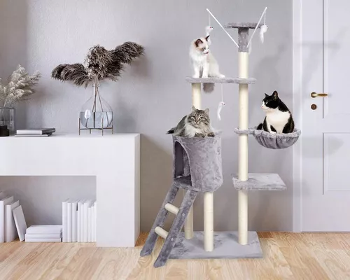 cumpără Centru de joc pentru pisici Jumi CD-264960 Gri/alb în Chișinău 