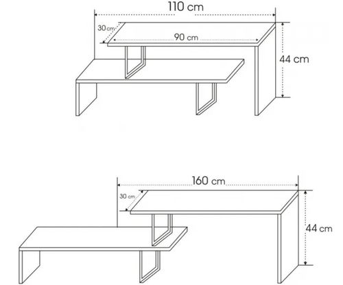 cumpără Comodă TV Trendy Ovit, Antracit 120x45x30cm în Chișinău 