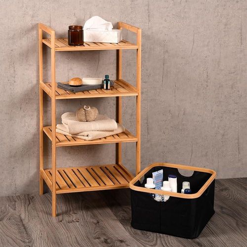 cumpără Etajeră Kesper 19438 bambuc cu cos 93.5x44x34cm în Chișinău 