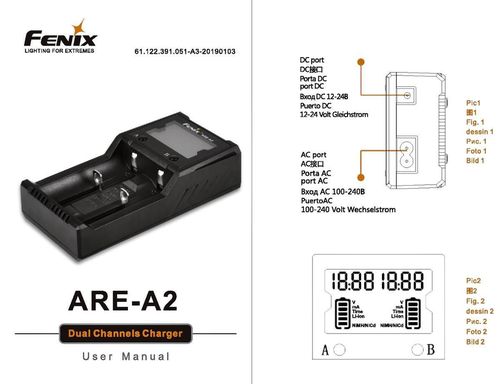 cumpără Încărcător baterie Fenix ARE-A2 Charger (Europe Plug） în Chișinău 