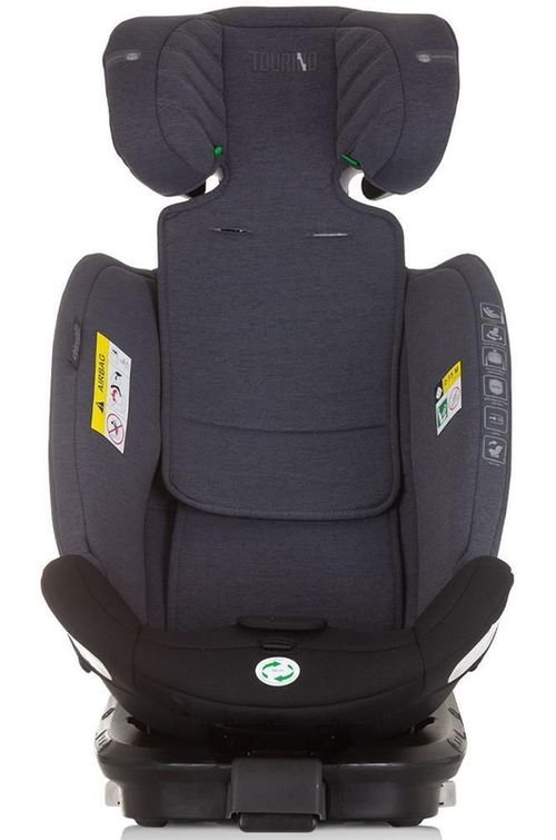 cumpără Scaun auto Chipolino STKTRN02403GY I-Size 40-150cm Isofix 360 Tourino Grey Mix în Chișinău 