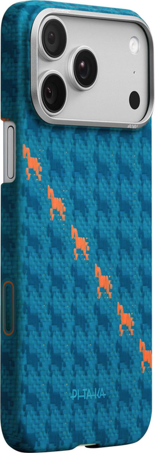 cumpără Husă pentru smartphone Pitaka Iphone 17 Pro Happines Rides Edge (Indigo) (HR1702P) în Chișinău 