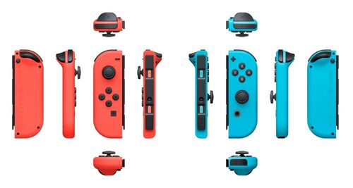 купить Джойстик для компьютерных игр Nintendo Switch Joy-Con Pair (Neon Blue & Neon Red) в Кишинёве 