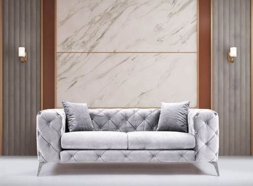 купить Диван Trendy Como Gri deschis, 90x73x197cm (2 locuri) в Кишинёве 