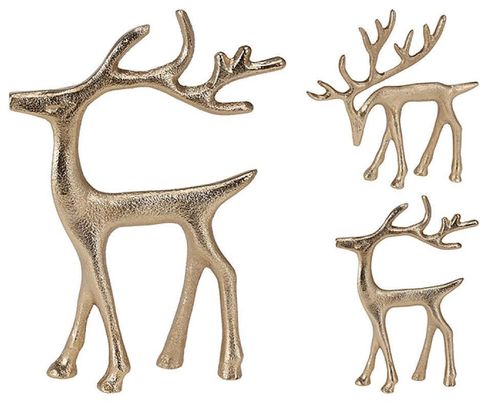 купить Декор Promstore 52562 Statueta Cerb in picioare 15x16cm, aurie в Кишинёве 