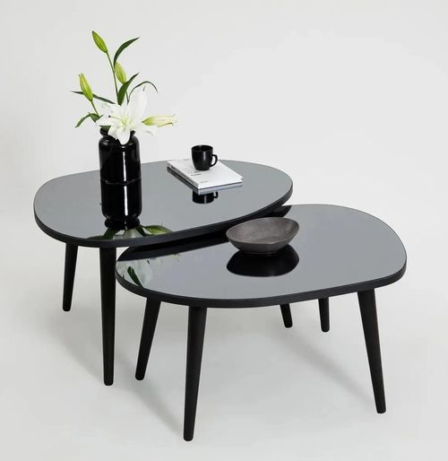cumpără Măsuţă cafea Trendy Gusto-Negru, Fume (2 bucăți) în Chișinău 