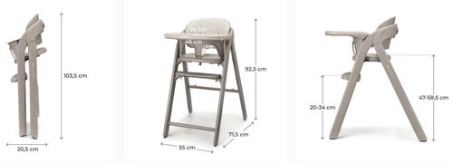 купить Стульчик для кормления KinderKraft KHTINO00BEG0000 Tino 3in1 Beige в Кишинёве 