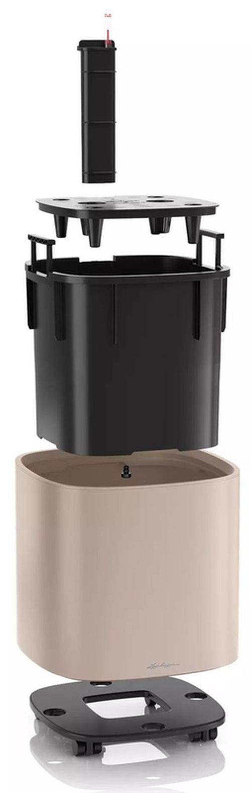 купить Цветочный горшок Lechuza Pila Planter, Coral Red в Кишинёве 