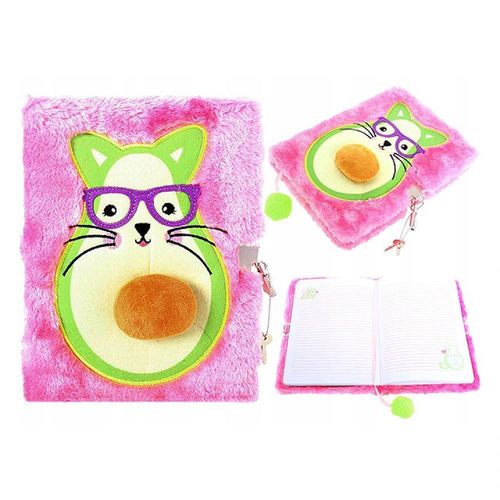 купить Блокнот St.RIGHT 57893 Agenda cu lacat, A5, 96foi, My Little Friend Avocado, coperta plus в Кишинёве 