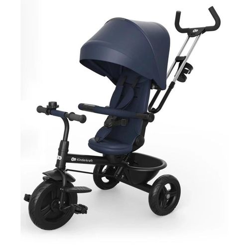 cumpără Bicicletă-cărucior KinderKraft Aston 2 Plus Navy (KRASTO02NAVPL00) în Chișinău 