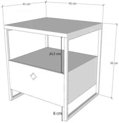 cumpără Noptieră Trendy Altunizade 45x50x41cm (GTR001537) în Chișinău 