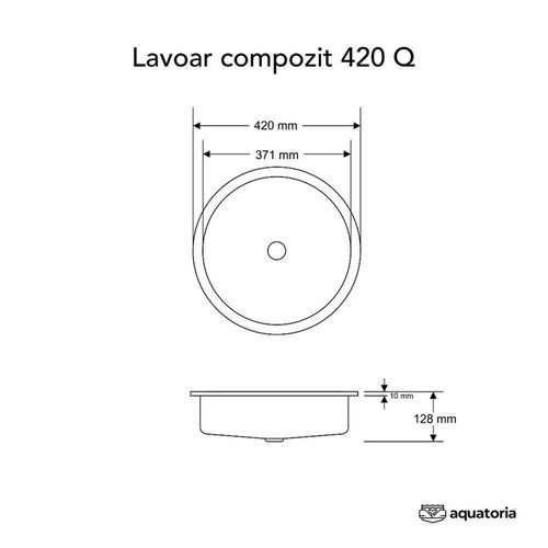 купить Раковина Montebella 420*420 Q круг JAGUAR в Кишинёве 