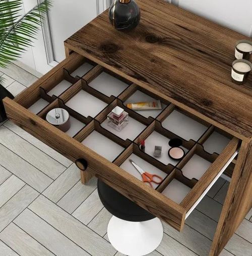 cumpără Măsuţa de toaletă Trendy Lizbon Nuc (masa de machiaj) (GTR001445) în Chișinău 