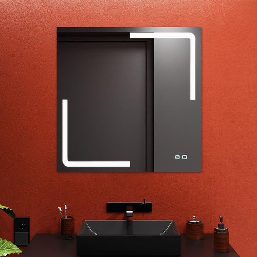 купить Зеркало для ванной Bayro Edge 800x800 LED touch c подогревом в Кишинёве 