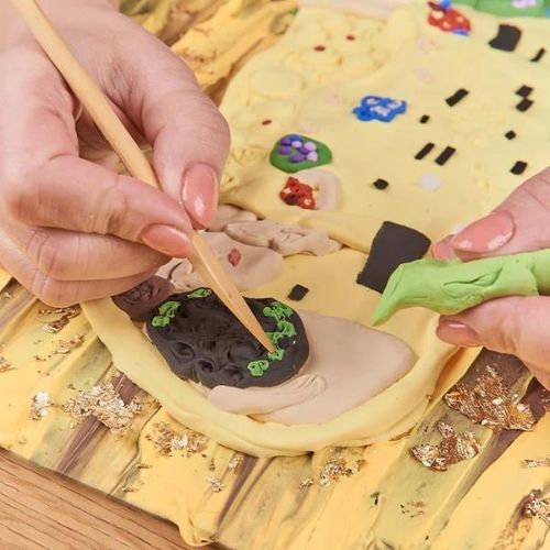 cumpără Set de creație Okto 10006 Tablou 3D cu plastilină ușoară 30x40сm, Sărutul în Chișinău 