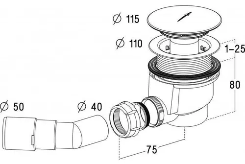 купить Душевая кабина Radaway Set Premium Plus B (30473-01-01N)+(4D99155-03)+(690P) в Кишинёве 