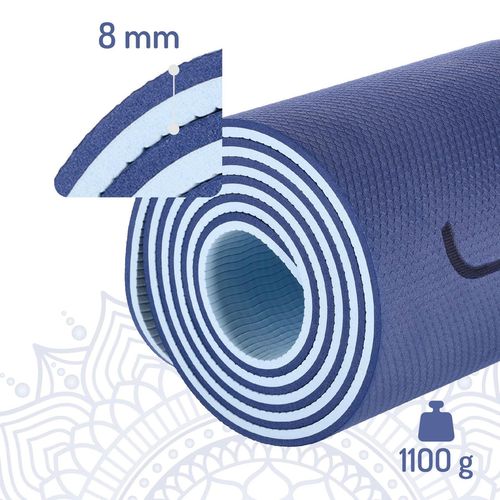 cumpără Echipament pentru yoga HMS 6141 Saltea yoga 182x61x0.8cm TPE Dark Blue (17-44-220) în Chișinău 