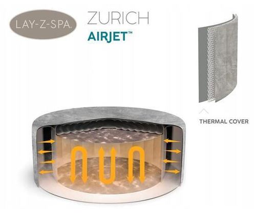 cumpără Piscină cu jacuzzi Bestway 60065BW Jacuzzi SPA Zurich AirJet 180x66cm în Chișinău 