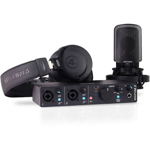 купить Микрофон Arturia MiniFuse Recording Pack Black в Кишинёве 