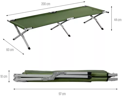 cumpără Mobilier pentru camping Nils NC2756 Abisal Foldable Camp Bed Green 200cm Camp în Chișinău 