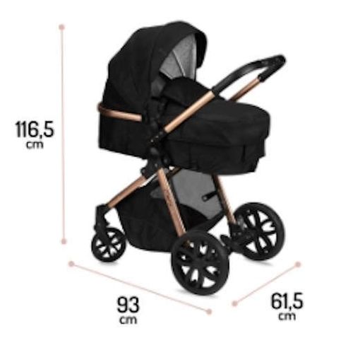 купить Детская коляска MoMi Limuru 2/1 Black в Кишинёве 