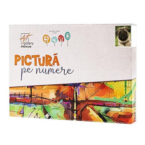 cumpără Tablou pe numere Art Gallery CX3704 20x30cm Mops dragut în Chișinău 