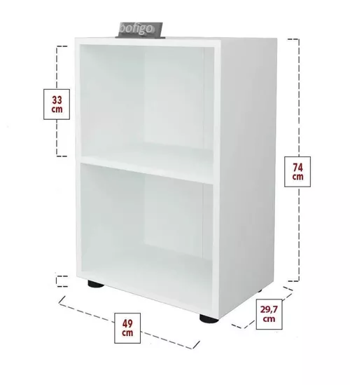 купить Офисный стеллаж Nex Home Folder 49x30x73 см,Белый  (13-22-01) в Кишинёве 