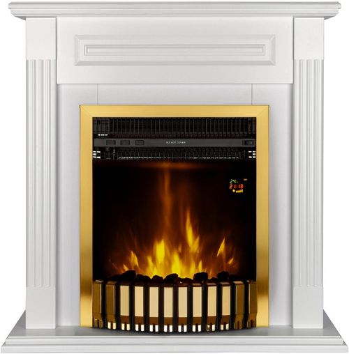 cumpără Șemineu electric ArtFlame Orina & Gala gold, 900x900x270mm, Alb în Chișinău 