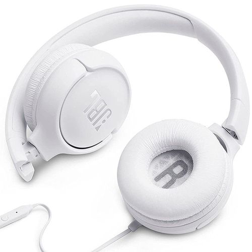 купить JBL TUNE 500 White On-ear Headset with microphone, Dynamic driver 32 mm, Frequency response 20 Hz-20 kHz, 1-button remote with microphone, JBL Pure Bass sound, Tangle-free flat cable, 3.5 mm jack, White JBLT500WHT в Кишинёве 