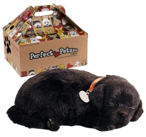 cumpără Jucărie de pluș Perfect Petzzz 91-22 Cățeluș Labrador negru cu imitație de respirație în Chișinău 