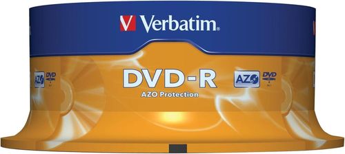 купить Диск оптический Verbatim VER_43538 DVD-R AZO 4.7GB 16X Spindle 25pcs. в Кишинёве 