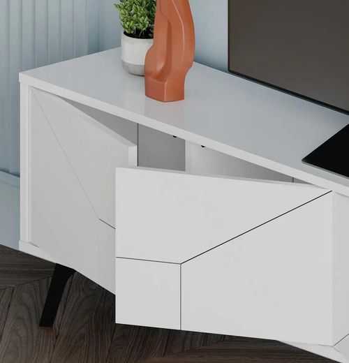 cumpără Comodă TV Trendy Duna, Alb 180x50x29cm în Chișinău 