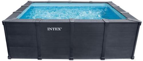 cumpără Piscină cu cadru Intex 26396 Graphite Gray Panel 400x300x124cm, 10091L, cadru metalic în Chișinău 