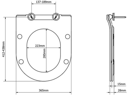 купить Сиденье для унитаза miscellaneous Capac Wc Duraplast Bemis Lazio Sc To White 2214sel000 в Кишинёве 