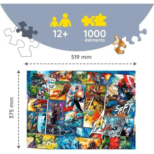 cumpără Puzzle Trefl (20165) Puzzle din lemn Universul Comic, Marvel (1000elem) în Chișinău 