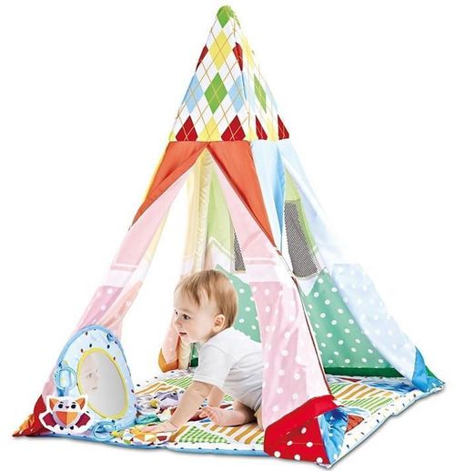 купить Игровой комплекс для детей Chipolino PGRCA02101DO 2 in 1 Коврик-шатер игровой Dots в Кишинёве 