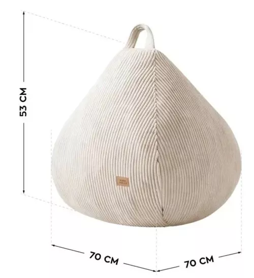 купить Кресло-мешок Mark Adler COMFY 1.0 Beige в Кишинёве 