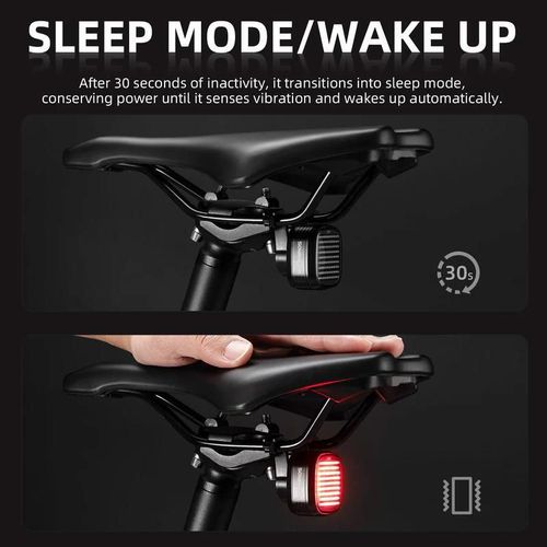 купить Аксессуар для велосипеда Rockbros 24320004001 Lanterna spate pentru bicicleta R7, cu 5 moduri в Кишинёве 