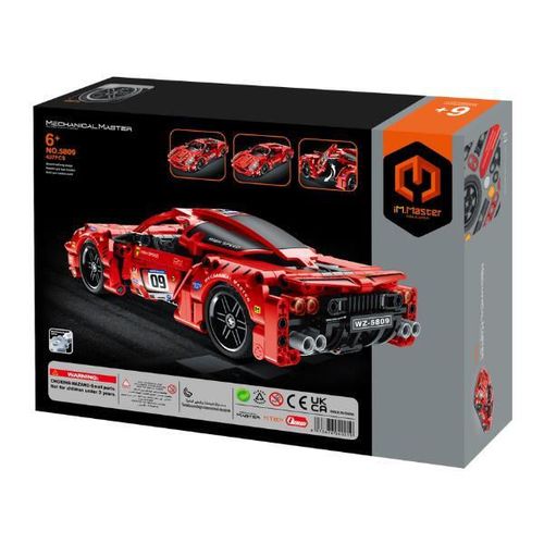 купить Конструктор iM.Master 5809 Supercar roșu, Mechanical Master, cu inerție, 437pcs в Кишинёве 